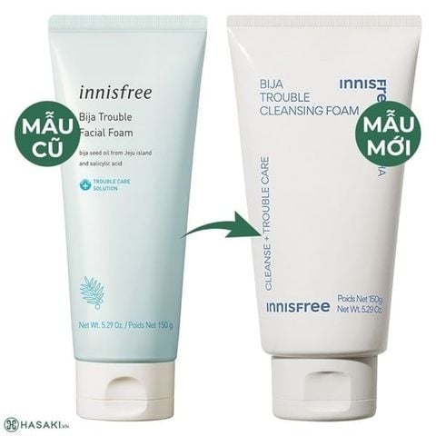 INNISFREE_Sữa Rửa Mặt Bija Trouble Cleansing Foam 150g (New)