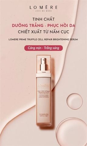 LOMERE_Tinh Chất Dưỡng Trắng Mờ Nám Chiết Xuất Nấm Cục 50ml