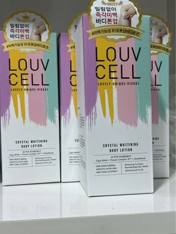 LOUV CELL_Sữa Dưỡng Thể Crystal Whitening 250ml