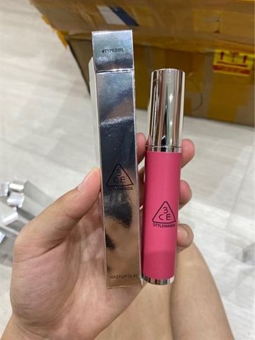 3CE_Son Kem Hazy Lip Clay #Typegirl (Hồng Sen) 4G