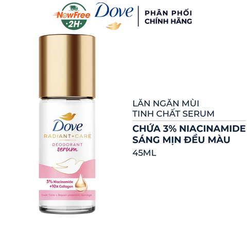 DOVE_Lăn Ngăn Mùi Sáng Mịn Đều Màu 3% Niacinamide + 10X Collagen 45ml