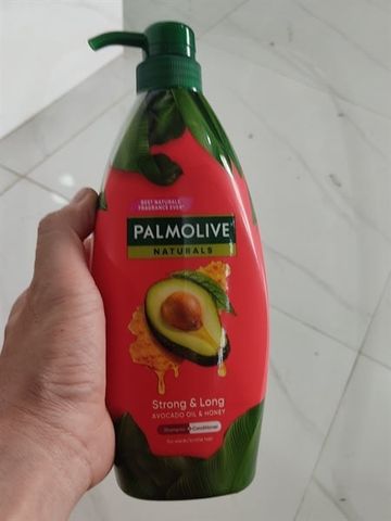 PALMOLIVE_Gội Xả Dài Mượt Chắc Khỏe 600ml (đỏ)