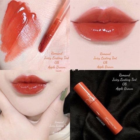 ROMAND_Son Bóng Juicy Lasting Tint No.08 Apple Brown