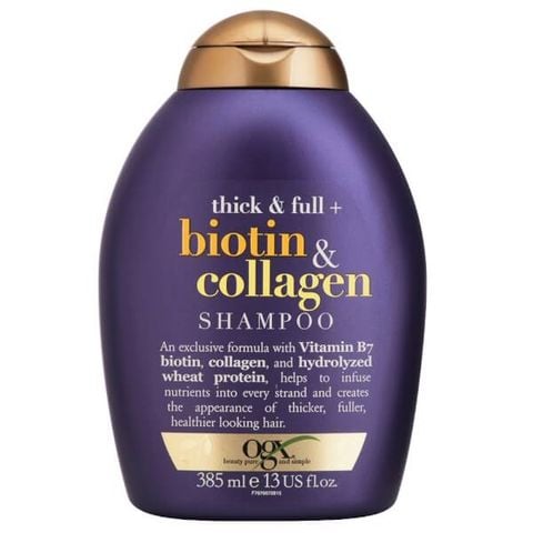 OGX_Dầu Gội Làm Dày Tóc Thick & Full + Biotin & Collagen Shampoo 385ml