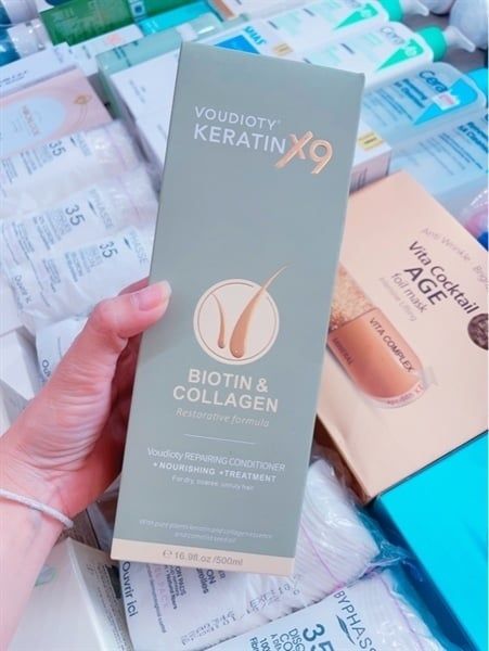 VOUDIOTY_Dầu Xả Keratin X9 Biotin & Collagen 500ml