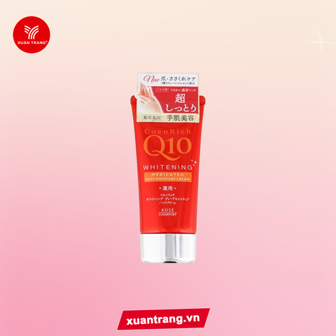 KOSE_Kem Dưỡng Tay Q10 Deep Moisture Cream Đỏ 80G