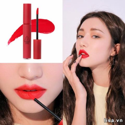 3CE_Son Kem Lì Velvet Lip Tint #Best Ever (Đỏ Thuần) 4G