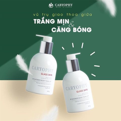 CARYOPHY_Kem Dưỡng Trắng Da Body Glass Skin 3 In 1 300g