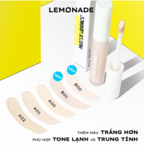 LEMONADE_Kem Che Khuyết Điểm Kiềm Dầu Matte Addict Concealer A00 3g