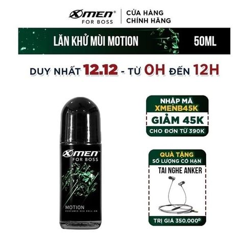 Xmen_Lăn Khử Mùi For Boss Motion 50ml