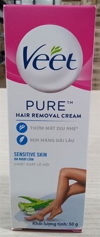 Veet_Kem Tẩy Lông Cho Da Nhạy Cảm Chiết Xuất Lô Hội 50g