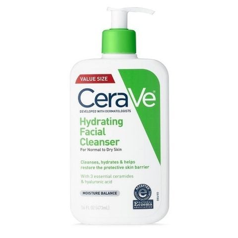 CERAVE_Sữa Rửa Mặt Cho Da Thường Đến Khô Hydrating Cleanser 473ml