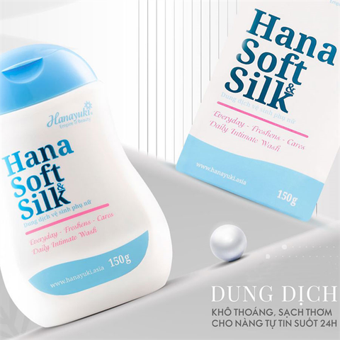 HANAYUKI_Dung Dịch Vệ Sinh Nữ Hana Soft & Silk Xanh 150g