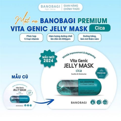 BANOBAGI_Mặt Nạ Vita Genic Jelly Mask Cica Centella Complex 30g