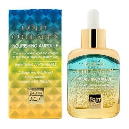 FARMSTAY_Serum Dưỡng Trắng, Chống Lão Hóa Từ Vàng 24K Và Collagen 35ml