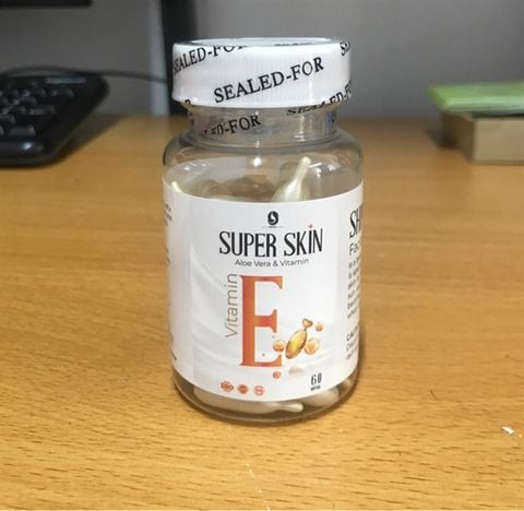 SUPER SKIN_Viên Dầu Dưỡng Vitamin E Bôi Da