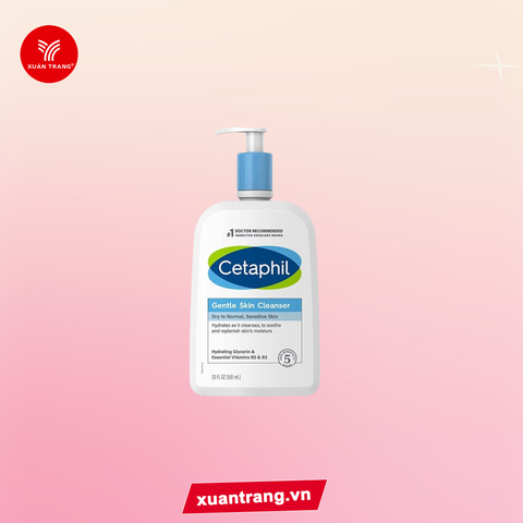 CETAPHIL_Sữa Rửa Mặt Dịu Nhẹ Cho Da Nhạy Cảm Gentle Skin Cleanser 591ml