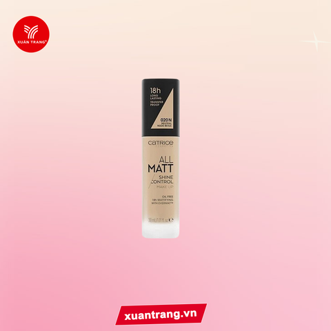 CATRICE_Kem Nền All Matt Plus Shine Control Make-up 020N Neutral Nude Beige 30ml