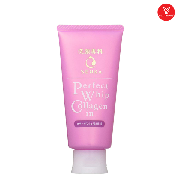 SENKA_Sữa Rửa Mặt Perfect Whip Collagen 120G (Hồng)