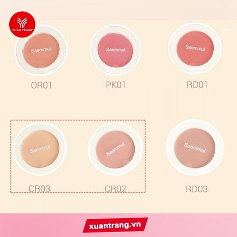 THE SAEM_Phấn Má Hồng Saemmul Single Blusher CR02, CR03