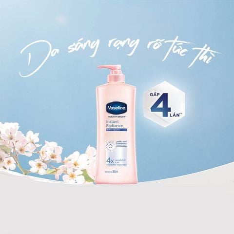 VASELINE_Sữa Dưỡng Thể Trắng Da Tức Thì INSTANT RADIANCE 350ml