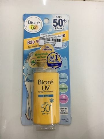 BI_Biore UV_Sữa Chống Nắng Mát Lạnh 25ml