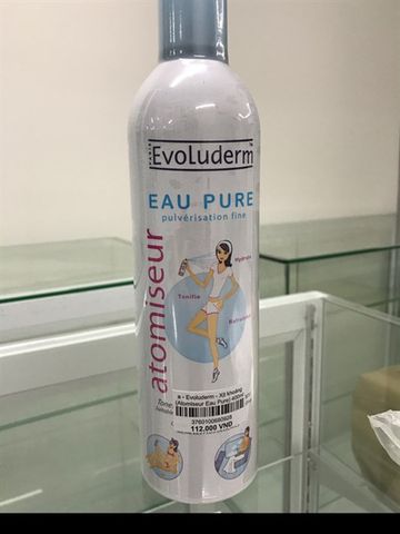 EVOLUDERM_Xịt Khoáng Pure Water Atomiseur 400Ml