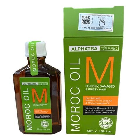 AP_Alphatra_Tinh dầu dưỡng bóng Moroc Oil 50ml