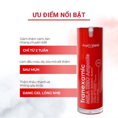 ANGEL'S LIQUID_Tinh Chất Giảm Thâm Nám Chuyên Biệt Tramexamic Mela Zero Ampoule 30ml