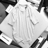 Áo thun thể thao Das ca rô - xám