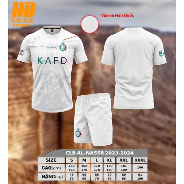 Quần Áo BĐ HD Alnassr - trắng