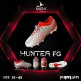 giày bóng đá S11 Mira Hunter - bạc đỏ