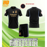 Quần Áo Bóng Đá HD CLB Real - đen