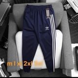 Quần dài Adidas - đen sọc trắng