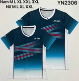 Áo cầu lông Yonex vải mè lỗ kim 4 chiều - xanh rêu
