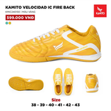 Giày Bóng Đá Kamito đế IC Velocidad Fire Back - Vàng