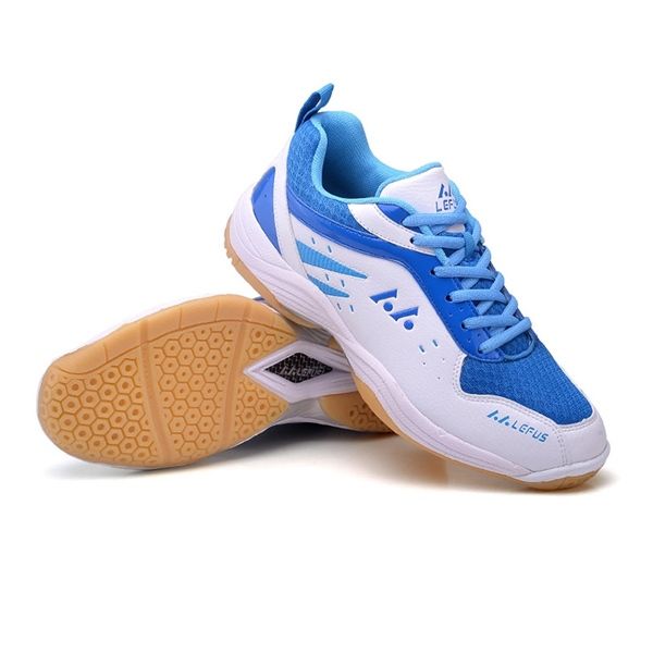 Giày cầu lông Lefus L05 - trắng xanh