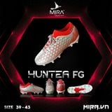 giày bóng đá S11 Mira Hunter - bạc đỏ