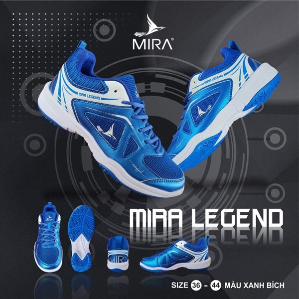 Giày cầu lông Mira Legen - xanh bích