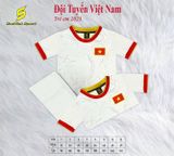 Quần áo BĐ trẻ em SV Việt Nam - trắng đỏ