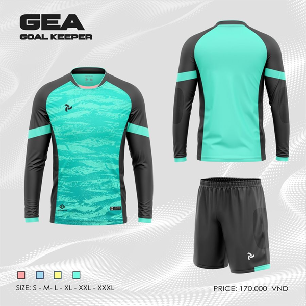 Bộ thủ môn JP Gea - xanh ngọc