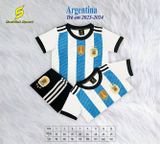 Quần áo BĐ trẻ em SV Argentina - trắng xanh
