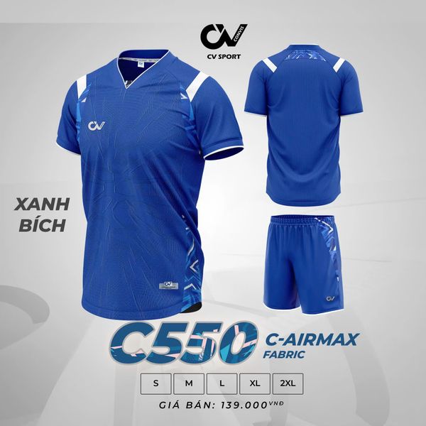 Bộ quần áo bóng đá không logo CV C550