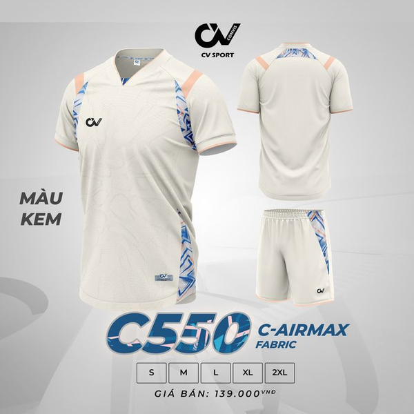 Bộ quần áo bóng đá không logo CV C550