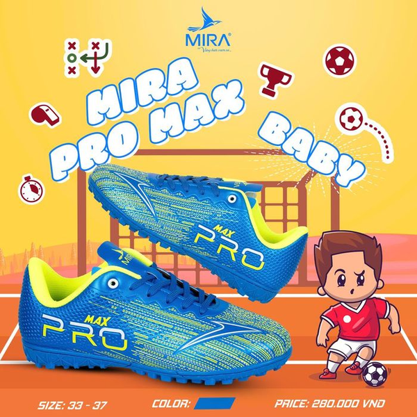 Giày Bóng Đá Trẻ Em  MIRA Pro Max