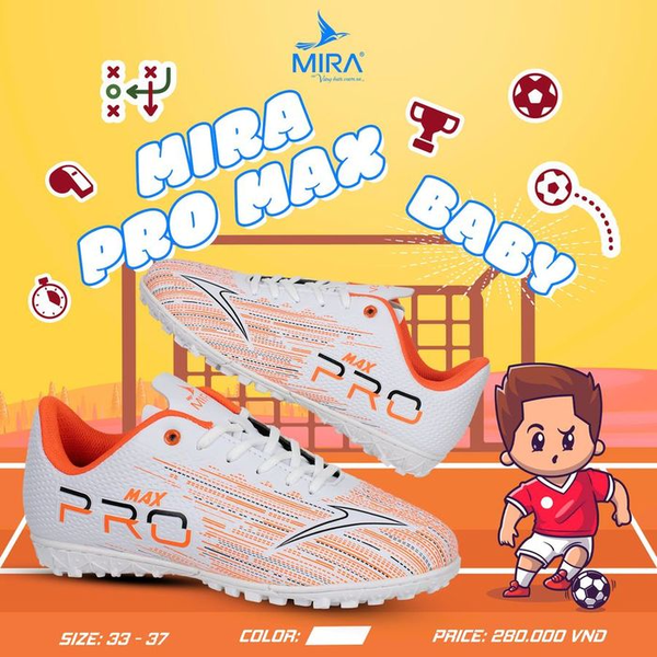 Giày Bóng Đá Trẻ Em  MIRA Pro Max