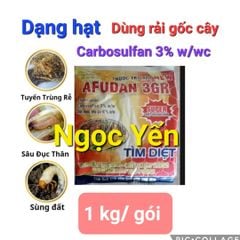 (1kg) Rải gốc afudan 3gr rải gốc , thuốc đặc trị trừ tuyến trùng gây bướu rễ, sùng đất,mối mọt, trị sâu đục thân, rệp sáp