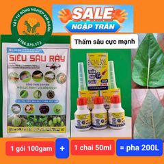 Akulagold 420WP, siêu sâu rầy 100gam: diệt trứng rầy, rệp sáp, sâu đục thân, kiến, rầy xanh, rầy phấn trắng, bọ trĩ