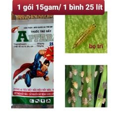 Thuốc trị bọ trĩ trên lúa, diệt sạch bọ trĩ lúa: gói apfara 25wg, gói Nofara 35wg 25gam, zathy 25gam, akulagold 420wp, siêu sâu rầy 100gam