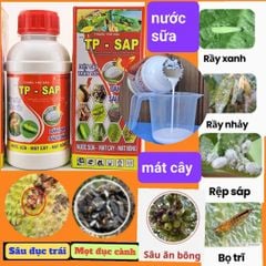 TP SAP, Bakari 512EC 400ml: trừ rệp sáp, rầy nhảy, sâu ăn bông sầu riêng, mọt đục cành, sùng hà khoai lang, sâu đục thân, sâu cuốn lá lúa, bọ trĩ, bọ xít, rầy phấn trắng, sâu phao đục bẹ, sâu keo, sâu đàn